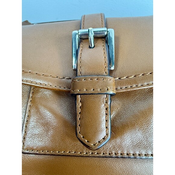 SOLD* COACH F29881 Charlie Brown Leather Hobo Shoulder Handbag Front Flap - Picture 11 of 16